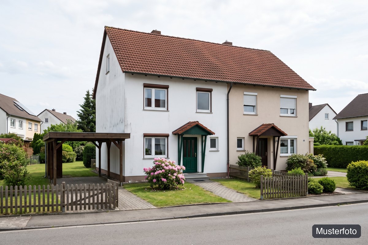 Musterfoto Doppelhaushälfte, nicht das tatsächliche Objekt